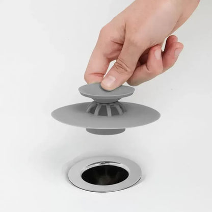 Tappo per lavabo, Grigio, Gomma, OD/AC1/GRI Accessori Bagno Titolo predefinito Alessandro Design