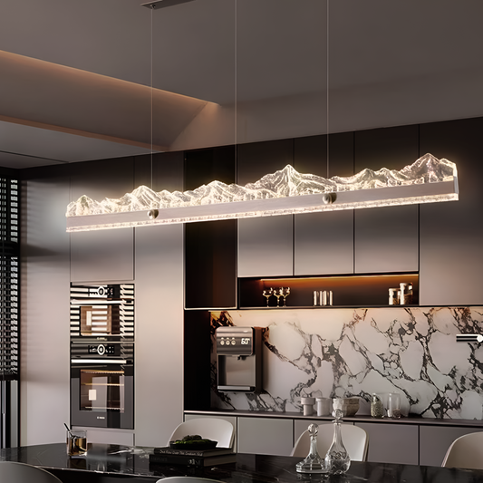 Lampadario LED a sospensione con telecomando MARISTELLA 90W, Luce Fredda/Calda/Neutra 3000K/4000K/6000K, Dimmerabile, Altezza regolabile, Lampadari a LED Oro, Metallo e Cristallo con telecomando Titolo predefinito Alessandro Design