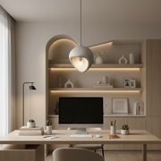 Lampadario Moderno AERA, 30 cm, Sospeso, 1 X E27, Grigio, Metallo e Schiuma, Altezza Regolabile Lampadari Moderni Titolo predefinito Alessandro Design