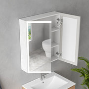 Specchio Armadio LED MODA 60x70 cm Bianco Illuminazione Perimetrale e Sensore Radar Specchi Armadio Titolo predefinito Alessandro Design