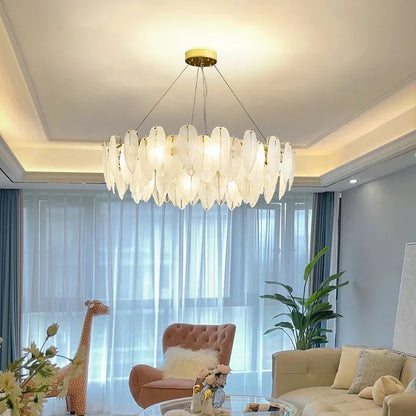 VICOMTE Lampadario in cristallo Pepito, 5x E14, diametro 42 cm, oro, altezza regolabile Lampadari moderni Titolo predefinito Alessandro Design