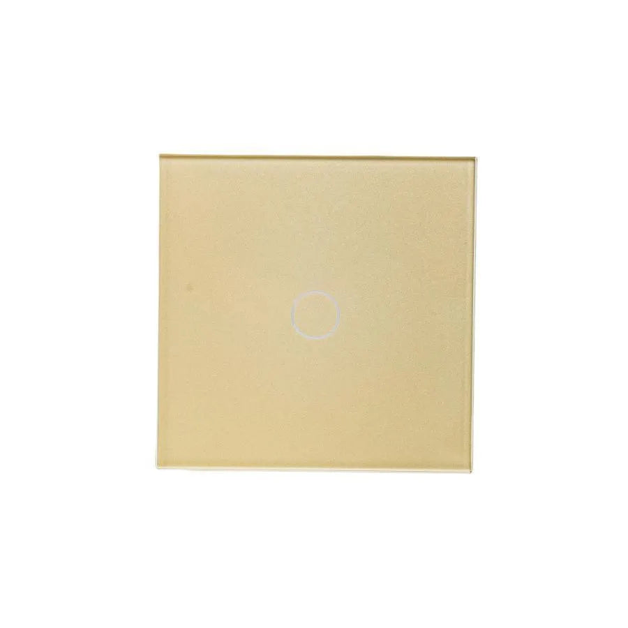 Simple Touch Switch Gold Secure Glass Interruttori predefiniti Titolo Alessandro Design