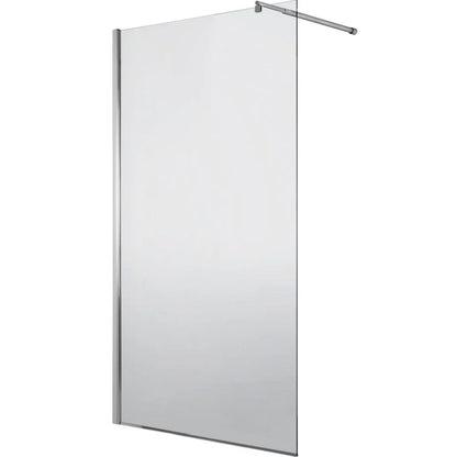 Parete doccia walk-in 90x195 cm, vetro di sicurezza da 8 mm, satinato, profilo metallico resistente Cabina doccia Titolo predefinito Alessandro Design