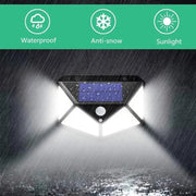 Lampada Solare con Sensore di Movimento, 100 LED, IP.65, Nero Applique da esterno Titolo predefinito Alessandro Design