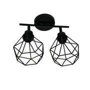 Lampadario Aerope, 2x E27, metallo, nero Lampadari industriali Titolo predefinito Alessandro Design