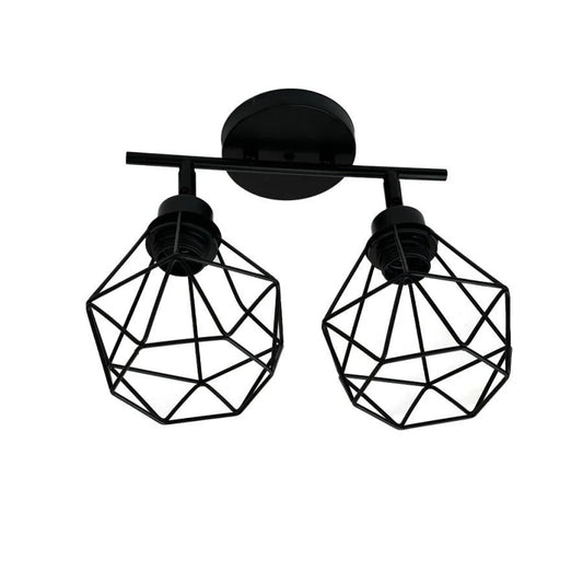 Lustra Aerope, 2x E27, Metal, Negru Lustre Industrial Default Title Alessandro Design