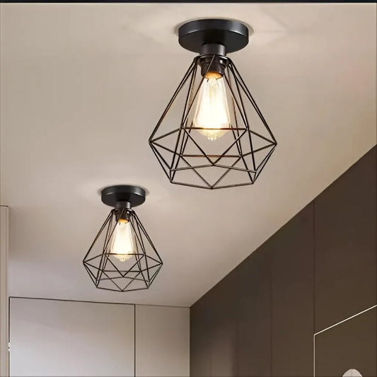 Lampadario Aethra, 1x E27, metallo, nero Lampadari industriali Titolo predefinito Alessandro Design