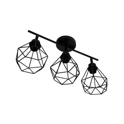 Lustra Ailyn 3x E27 Black Lustre Industrial Titolo predefinito Alessandro Design