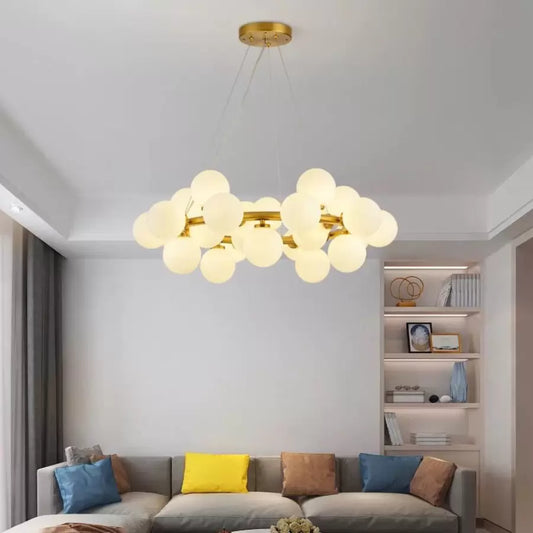 Arianna 25x G9 Lampadario in oro bianco Titolo predefinito Alessandro Design