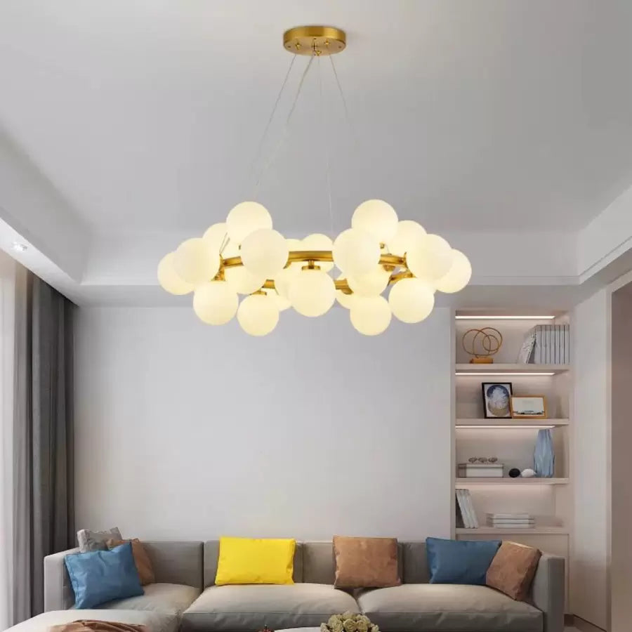Arianna 25x G9 Lampadario in oro bianco Titolo predefinito Alessandro Design