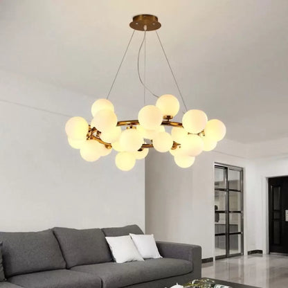 Arianna 25x G9 Lampadario in oro bianco Titolo predefinito Alessandro Design