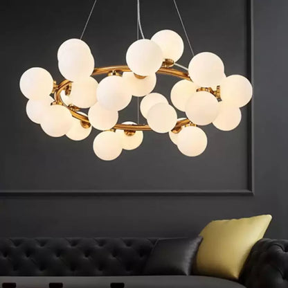 Arianna 25x G9 Lampadario in oro bianco Titolo predefinito Alessandro Design