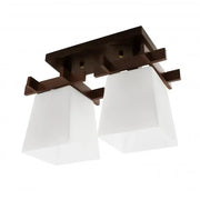 Cala Lampadario 2x E27 Bianco Marrone Lampadari classici Titolo predefinito Alessandro Design