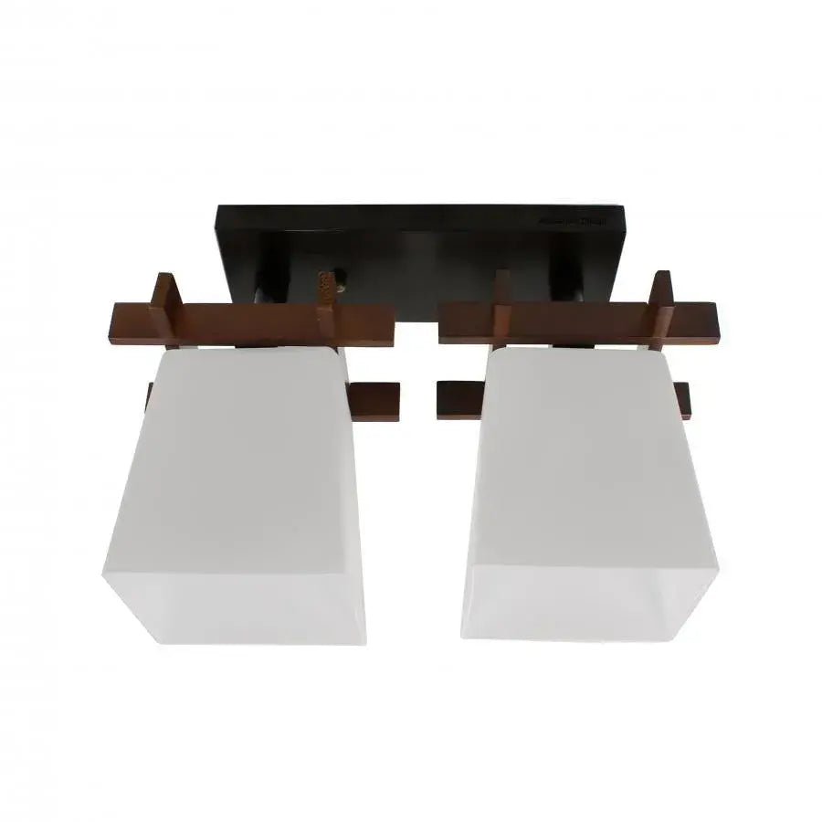 Cala Lampadario 2x E27 Bianco Marrone Lampadari classici Titolo predefinito Alessandro Design