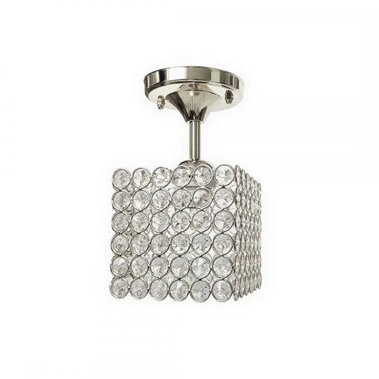 Lampadario Catrina, 1xE27, Cromo, Metallo e Cristallo Lampadari Classici Titolo predefinito Alessandro Design