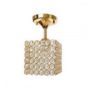 Lampadario Catrina Cristal, 1 x E27, quadrato, oro Lampadari classici Titolo predefinito Alessandro Design