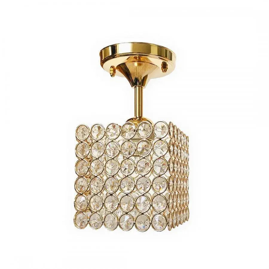Lampadario Catrina Cristal, 1 x E27, quadrato, oro Lampadari classici Titolo predefinito Alessandro Design