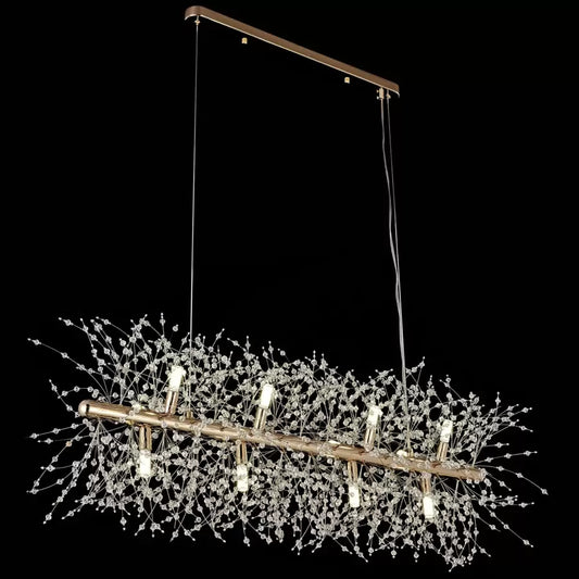 Lampadario in cristallo Lachlan 8x G9 Lampadari moderni in oro Titolo predefinito Alessandro Design