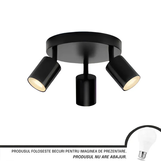 Lampadario Joom con proiettori rotondi, 3 X GU10, Lampadari moderni neri Titolo predefinito Alessandro Design
