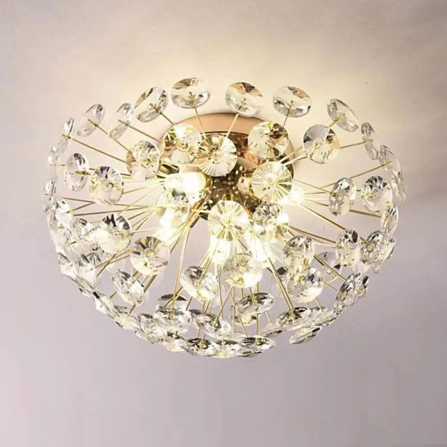 Lampadario di cristallo MINUE, 4x G9, diametro 35 cm, Lampadari di cristallo oro lucido Titolo predefinito Alessandro Design