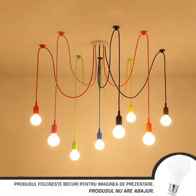 Kappa 8XE27 Lampadario multicolor