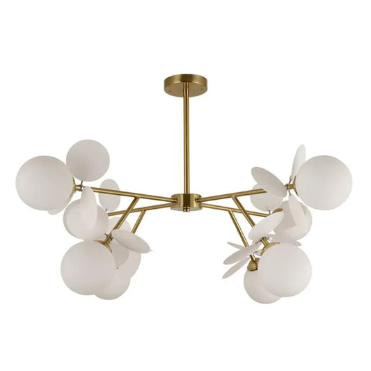 Lampadario moderno a lampadina SVEN, 8x G9, Oro Bianco, Metallo Lampadari Moderni Titolo predefinito Alessandro Design
