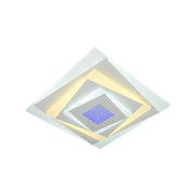 Lampadario LED NIVARA RGB 3D 40W, Luce Fredda/Calda/Neutra, Bianco