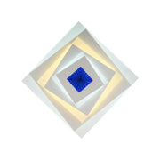 Lampadario LED NIVARA RGB 3D 40W, Luce Fredda/Calda/Neutra, Bianco