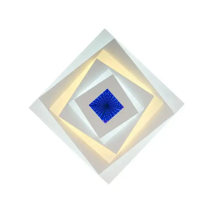 Lampadario LED NIVARA RGB 3D 40W, Luce Fredda/Calda/Neutra, Bianco