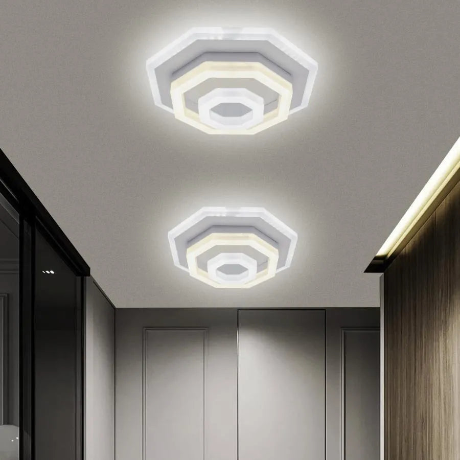 Lampadario LED ADELINE 24W, Diametro 20cm, Luce Fredda/Calda/Neutra, Bianco