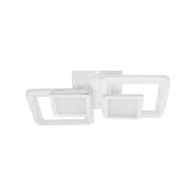 Lampadario a LED con telecomando BALANS 44W, 2 Quadrati, Luce Fredda/Calda/Neutra, Dimmerabile, Lampadario a LED Bianco con telecomando Titolo predefinito Alessandro Design