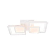 Lampadario a LED con telecomando BALANS 44W, 2 Quadrati, Luce Fredda/Calda/Neutra, Dimmerabile, Lampadario a LED Bianco con telecomando Titolo predefinito Alessandro Design
