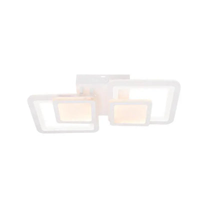 Lampadario a LED con telecomando BALANS 44W, 2 Quadrati, Luce Fredda/Calda/Neutra, Dimmerabile, Lampadario a LED Bianco con telecomando Titolo predefinito Alessandro Design