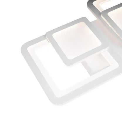 Lampadario a LED con telecomando BALANS 44W, 2 Quadrati, Luce Fredda/Calda/Neutra, Dimmerabile, Lampadario a LED Bianco con telecomando Titolo predefinito Alessandro Design
