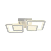 Lampadario a LED con telecomando BALANS 44W, 2 Quadrati, Luce Fredda/Calda/Neutra, Dimmerabile, Lampadario a LED Bianco con telecomando Titolo predefinito Alessandro Design