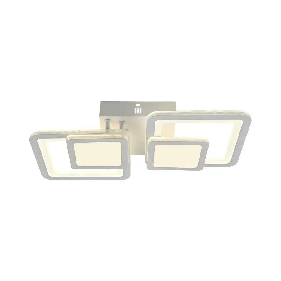 Lampadario a LED con telecomando BALANS 44W, 2 Quadrati, Luce Fredda/Calda/Neutra, Dimmerabile, Lampadario a LED Bianco con telecomando Titolo predefinito Alessandro Design