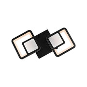 Lampadario LED con Telecomando BALANS 44W, 2 Quadrati, Luce Fredda/Calda/Neutra, Dimmerabile, Nero Lampadari LED con Telecomando Titolo predefinito Alessandro Design