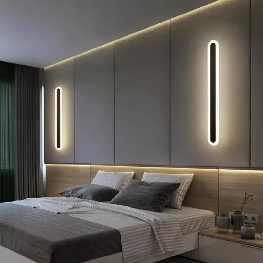 Lampada da parete a LED Caspian 15W Nero Lampade da parete per interni Titolo predefinito Alessandro Design