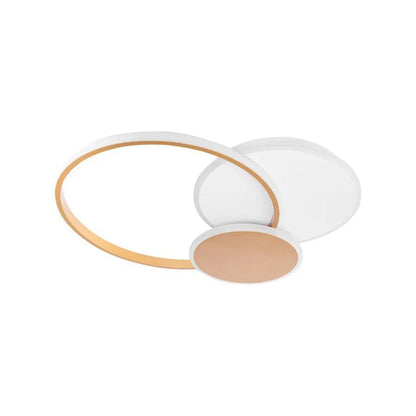 Lampadario LED con Telecomando KILLIAN 46W, 3 Cerchi, Luce Fredda/Calda/Neutra 3000K/4000K/6000K, Dimmerabile, Oro Bianco Lampadari LED con Telecomando Titolo predefinito Alessandro Design