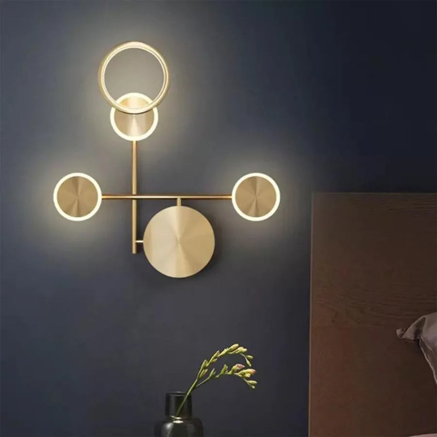 Lampada da parete a LED Corycia 25W Oro