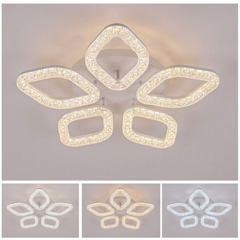 Lampadario LED con Telecomando, 67W, Luce Fredda/Calda/Neutra, Dimmerabile, Oro Lampadari LED con Telecomando Titolo predefinito Alessandro Design
