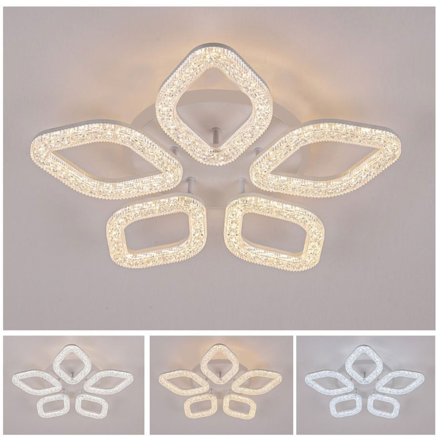 Lampadario LED con Telecomando, 67W, Luce Fredda/Calda/Neutra, Dimmerabile, Oro Lampadari LED con Telecomando Titolo predefinito Alessandro Design