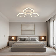 Lampadario LED ERIKA 20W, 3 Quadrati, Luce Neutra 4000k, Bianco, Lampadari LED Applicati in Metallo e Acrilico Titolo predefinito Alessandro Design