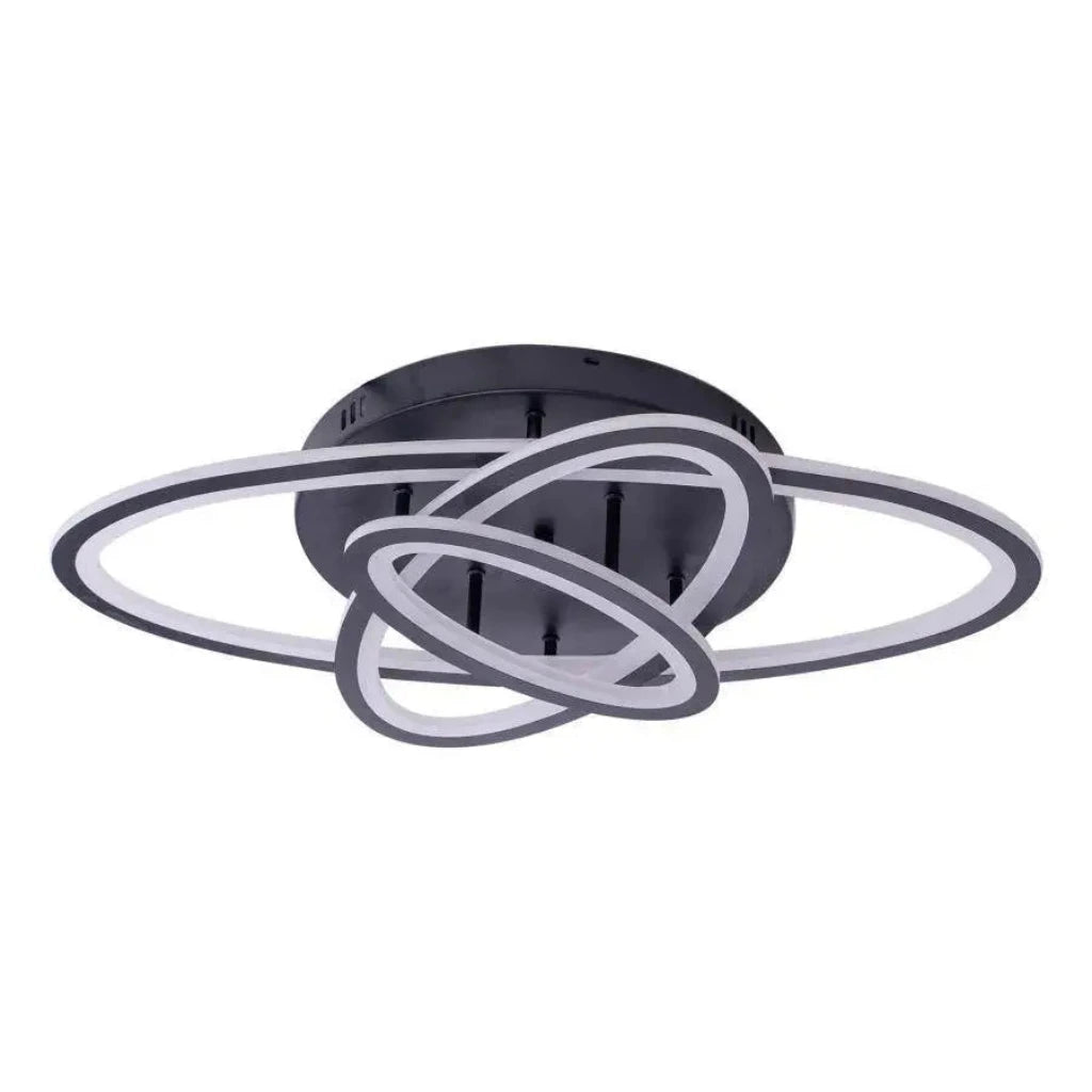 Lampadario a LED con telecomando TIANA 78W, 3 Ellissi, Luce Fredda/Calda/Neutra, Dimmerabile, Nero Lampadari a LED con telecomando Titolo predefinito Alessandro Design