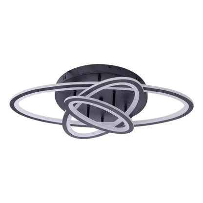 Lampadario a LED con telecomando TIANA 78W, 3 Ellissi, Luce Fredda/Calda/Neutra, Dimmerabile, Nero Lampadari a LED con telecomando Titolo predefinito Alessandro Design