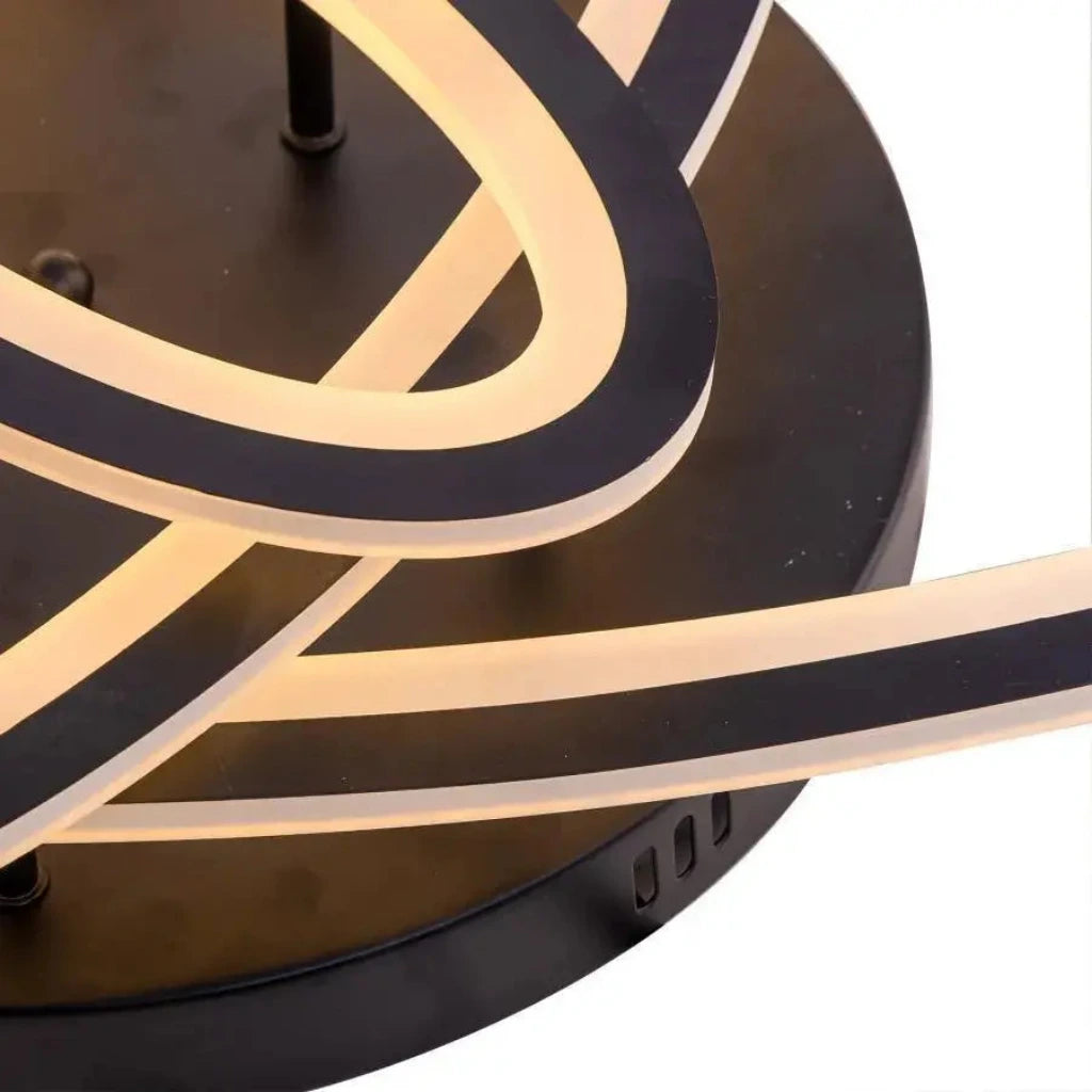 Lampadario a LED con telecomando TIANA 78W, 3 Ellissi, Luce Fredda/Calda/Neutra, Dimmerabile, Nero Lampadari a LED con telecomando Titolo predefinito Alessandro Design