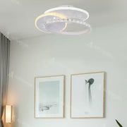 Plafoniera LED con cristallo HOLLANCE 24W, 3 Elementi, Luce Fredda/Calda/Neutra, Bianco