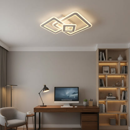 Horetensia Lampadario LED con Telecomando, 116W, Dimmerabile, Luce Calda/Neutra/Fredda, Lampadari LED Bianchi con Telecomando Titolo predefinito Alessandro Design