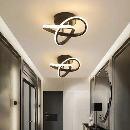 Lampadario LED VERTEX Flow 24W, Diametro 25cm, Luce Fredda/Calda/Neutra, Lampadari LED Applicati Nero Titolo predefinito Alessandro Design
