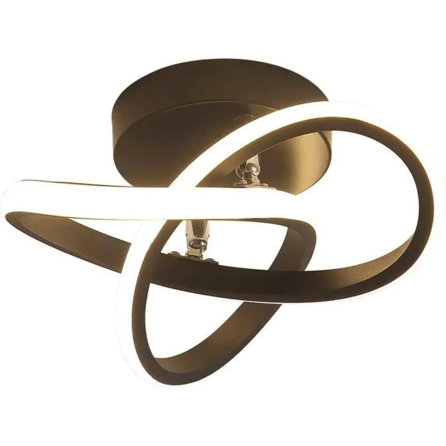 Lampadario LED VERTEX Flow 24W, Diametro 25cm, Luce Fredda/Calda/Neutra, Lampadari LED Applicati Nero Titolo predefinito Alessandro Design